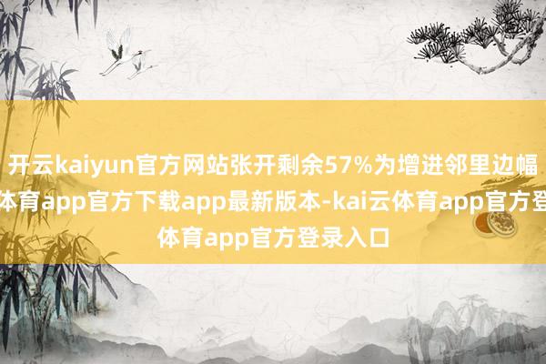 开云kaiyun官方网站张开剩余57%为增进邻里边幅-kai云体育app官方下载app最新版本-kai云体育app官方登录入口