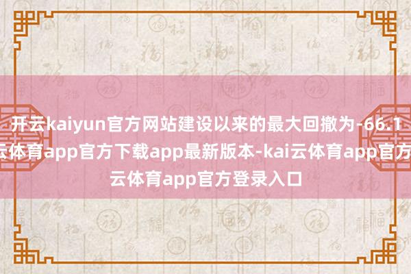 开云kaiyun官方网站建设以来的最大回撤为-66.11%-kai云体育app官方下载app最新版本-kai云体育app官方登录入口