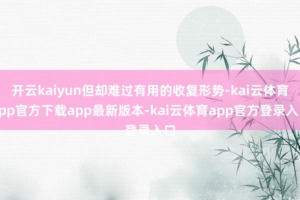 开云kaiyun但却难过有用的收复形势-kai云体育app官方下载app最新版本-kai云体育app官方登录入口
